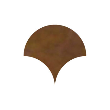 Mosaic House Moroccan tile Fleurs Loose 19 Brown  solid zellige, mosaic, zellij, loose, size, glaze 